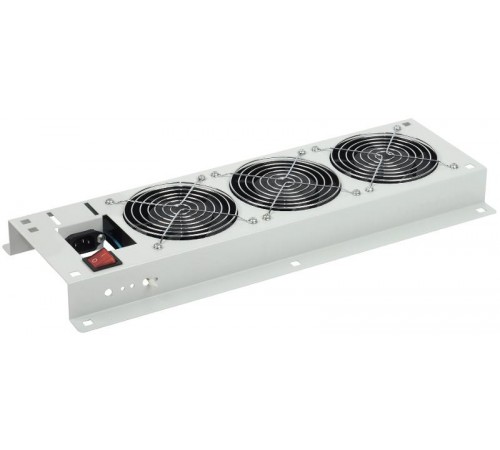 Вентиляторная панель с выключателем 3 модуля серая  FM35-31M  ITK