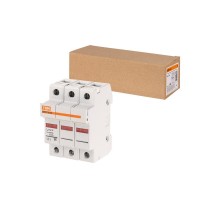 Держатель плавких вставок ДПВ2 10х38 3П  SQ0216-0015  TDM