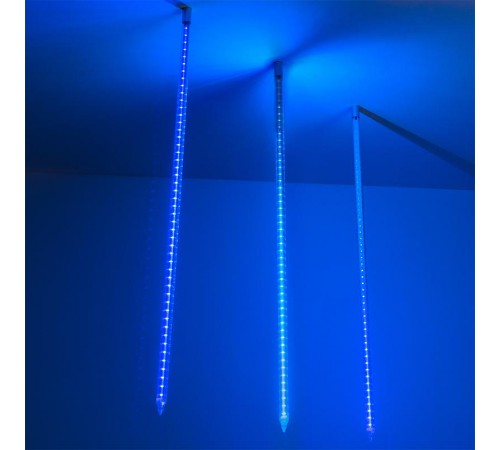 Светодиодная гирлянда ARD-ICEFALL-CLASSIC-D23-1000-CLEAR-96LED-LIVE BLUE (230V, 1.5W)  026102  Arlight