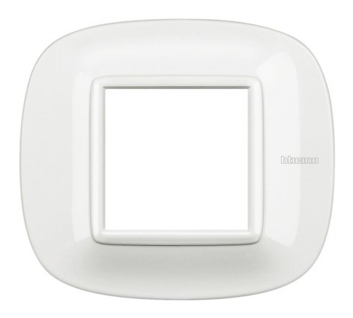 Axolute декоративные накладки в форме эллипса, Белый, цвет белый, на 2 модуля  HB4802HD  Legrand