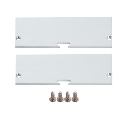 Профиль алюминиевый "Линии света" накладной, серебро, CAB258 с матовым экраном, 2 заглушками, 4 крепежами в комплекте  10375  FERON