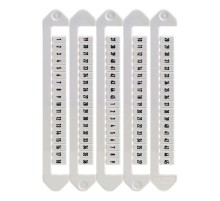 Маркировка для клемм, ширина 5 мм, от 1 до 45, горизонтальная ориентация  NUTB-5-1-45H  DKC