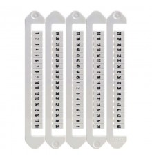 Маркировка для клемм, ширина 5 мм, от 1 до 45, горизонтальная ориентация  NUTB-5-1-45H  DKC