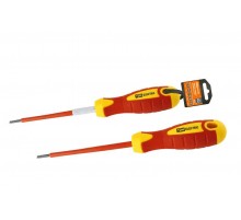 Отвертка шлицевая диэлектрическая тип SL4x100, серия "ЭкспертЭлектрик"  SQ1007-0102  TDM