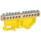Шина  NO-224-96 PE земля на DIN-изоляторе ШНИ-8х12-12-Д-желтый  Б0062839  ЭРА