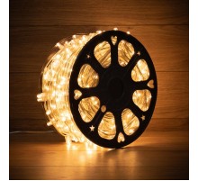 Гирлянда LED Клип-лайт 12 V, прозрачный ПВХ, 150 мм, цвет диодов Теплый белый, Flashing (Белый)  325-166  NEON-NIGHT