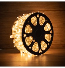 Гирлянда LED Клип-лайт 12 V, прозрачный ПВХ, 150 мм, цвет диодов Теплый белый, Flashing (Белый)  325-166  NEON-NIGHT