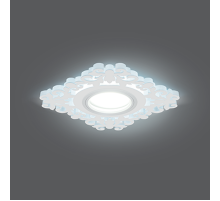 Светильник точечный встраиваемый Backlight BL130 Квадрат/узор. Белый, Gu5.3, 3W, LED 4000K  BL130  Gauss