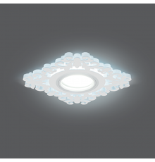 Светильник точечный встраиваемый Backlight BL130 Квадрат/узор. Белый, Gu5.3, 3W, LED 4000K  BL130  Gauss