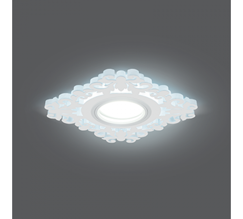 Светильник точечный встраиваемый Backlight BL130 Квадрат/узор. Белый, Gu5.3, 3W, LED 4000K  BL130  Gauss