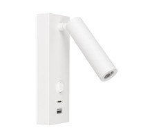 Светильник светодиодный настенный SP-BED-CHARGE-S60x125-3W Warm3000 (WH, 20 deg, 230V, USB-A, USB-C) (ARL, IP20 Металл, 3 года)  031394(1)  Arlight