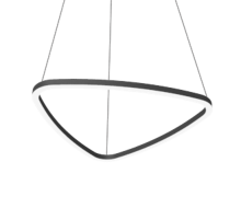 Светодиодный светильник Enso A 1100х1040х40 мм 49 Вт 3000 К подвесной RAL9005 черный матовый с рассеивателем опал  V1-R0-9A524-30000-2004930  VARTON