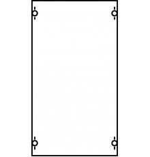Панель с защитым пластроном и дин-рейкой  1B00A  ABB