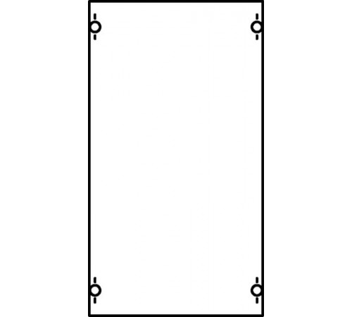 Панель с защитым пластроном и дин-рейкой  1B00A  ABB