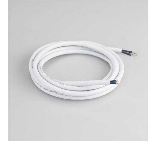 Провод питания ARL-MOONLIGHT-20AWG-4W-D6-CU-2000 White  028125  Arlight