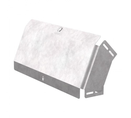 Угол вертикальный внешний 45 градусов с крышкой Стандарт 500х100   PR16.0579  Промрукав