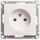 W59 Белый Розетка без заземления без шторок, 16А  RS16-153-1-86  SE