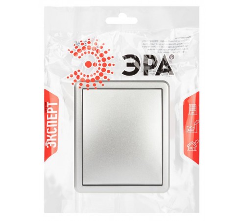 Выключатель ЭРА Эксперт 11-1201-03 IP20 ОУ 10АХ-250В Алюминий  Б0063014  ЭРА