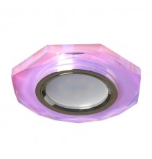 Светильник точечный встраиваемый под лампу 8020-2 MR16 50W G5.3 7-мультиколор, серебро (перламутр)/ 7-multi color-Silver  19702  FERON