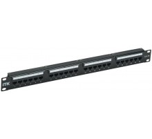 ITK 1U патч-панель кат. 5е UTP 24 пт. Dual IDC слайд лейбл  PP24-1UC5EU-D05L  ITK