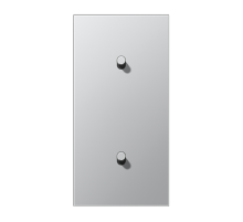 Центральная плата, 2 поста, для вертикальной установки, тумблеры 1+1,цилиндр; металлическое исполнение; алюминий; серия LS  AL12-20R0  Jung