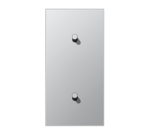 Центральная плата, 2 поста, для вертикальной установки, тумблеры 1+1,цилиндр; металлическое исполнение; алюминий; серия LS  AL12-20R0  Jung