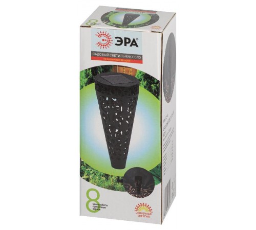 Садовый светильник Ажур ERASF22-48 на солнечной батарее, 1LED, 29 см  Б0057659  ЭРА