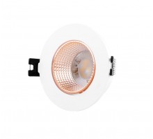 Светильник светодиодный встраиваемый DK3061-WBR , IP20, 10Вт, GU5.3, LED, белый/бронзовый, пластик  DK3061-WBR  DENKIRS