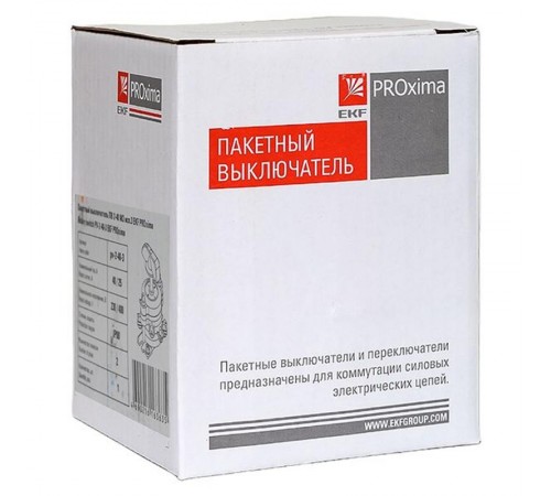 Пакетный выключатель ПВ 2-40 М3 исп.3 EKF PROxima  pv-2-40-3  EKF