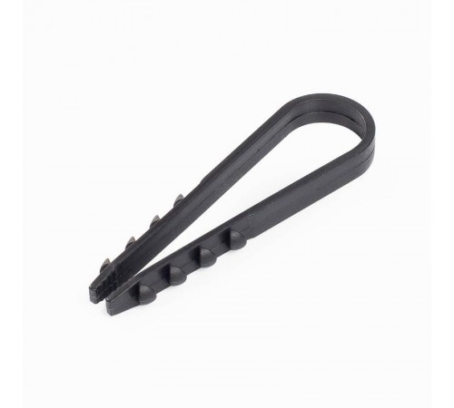 Дюбель-хомут(нейлон) ДХ 5-10 (ч) (100шт.)  59544  Fortisflex