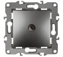Розетка TV 12-3101-12 одиночная,  графит (10/10/2500) Б0019339  ЭРА