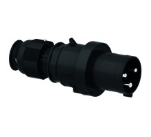 Вилка кабельная 3р (2p + PE) 63А 230 IP44 черная I 210735-Bals I Bals