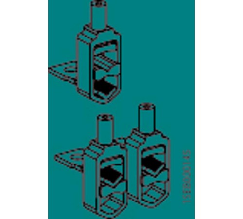 Набор 2-х местных V-образных зажимов, 3 шт., 2х95-240mm2  1SEP304457R0001  ABB