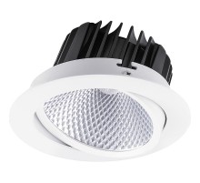 Светильник светодиодный встраиваемый AL252, 12W, 1080Lm, 4000K, 35 градусов, поворотный, белый  32621  FERON