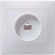 КВАРТА Белый Розетка 1-местная телефонная РТ10-КБ  ETK10-K01-DM  GENERICA