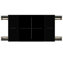 Коннектор  TRM-S5-SC BK прямой для тонкого магнитного трекового шинопровода черный  Б0059035  ЭРА