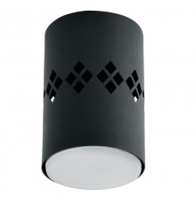 Светильник потолочный под лампу макс 12W, 230V, GX53 и подсветка 4000K, черный HL351  41456  FERON