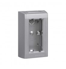 Simon Connect Блок настенный на 1 S-модуль Сима Про, поверхностный монтаж, алюминий  SBC100-8  Simon