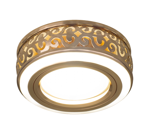 Светильник  Backlight BL092 Кругл. Золото/Белый, Gu5.3, 3W, LED 3000K 1/30  BL092  Gauss