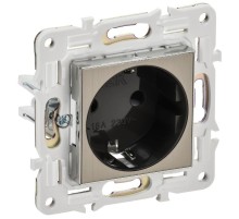 SKANDY Розетка с з/к/ш 16А SK-R04N никель  SK-R14-16-K50  IEK