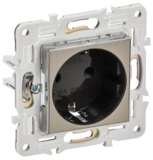 SKANDY Розетка с з/к/ш 16А SK-R04N никель  SK-R14-16-K50  IEK