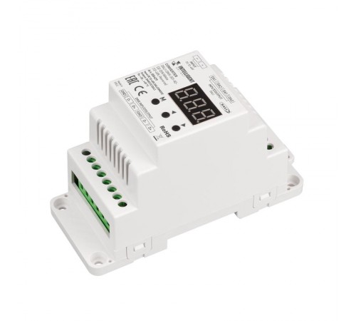 INTELLIGENT ARLIGHT Конвертер DALI-DMX-301-82-D2-DIN White (12-48V, Reverse) (IARL, IP20 Пластик, 5 лет) 050429  Arlight