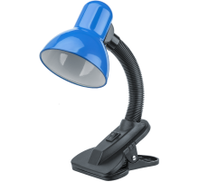 Светильник настольный светодиодный NDF-C011-60W-B-E27 прищепка, синий  61641  Navigator