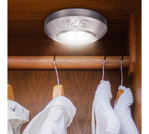 Светильник пушлайт (подсветка)  4хLED 3xAAA SB-503  Аврора серебристый (1 шт. в коробке)  Б0029183  ЭРА