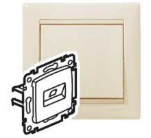 Valena Сл. кость Розетка комп(RJ45) 1-ая 6 кат UTP, крепление на винтах  774142  Legrand