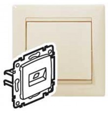 Valena Сл. кость Розетка комп(RJ45) 1-ая 6 кат UTP, крепление на винтах  774142  Legrand