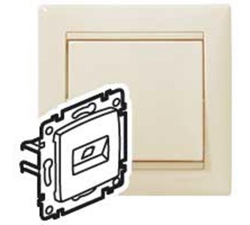 Valena Сл. кость Розетка комп(RJ45) 1-ая 6 кат UTP, крепление на винтах  774142  Legrand