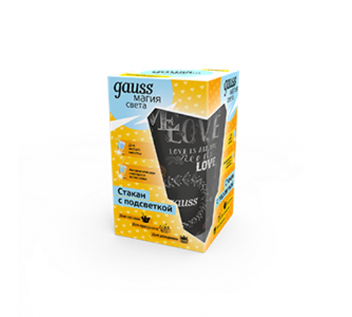 Светильник настольный Стакан с подсветкой модель LCUP Romantic 3XLR44 LED  LC003  Gauss