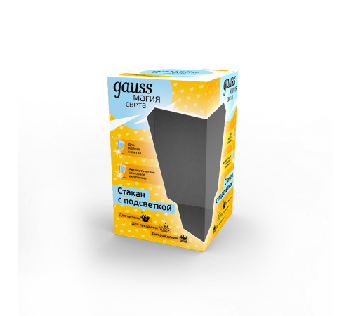 Светильник настольный Стакан с подсветкой модель LCUP Romantic 3XLR44 LED  LC003  Gauss