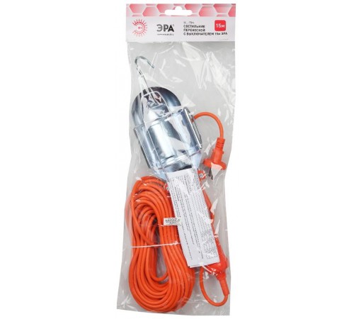 Светильник переносной WL-15m с выключателем 15м по лампу (10/240)  Б0035328  ЭРА